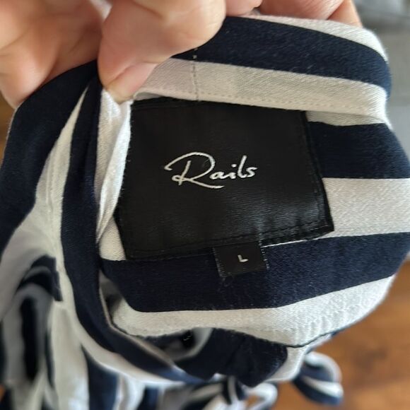 Rails large collette navy and white striped sailor blouse - Picture 10 of 13